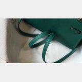 Hermes Mini Kelly Replica Army Green Handbag Epsom leather