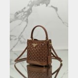 Luxury Prada Saffiano hollow basket women bag