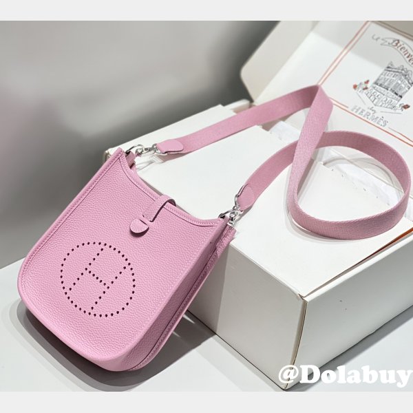 Hermes Replica Mini Evelyne TPM Bag Pink