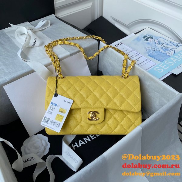 Top quality Fake Small Flap Lambskin CF 23cm