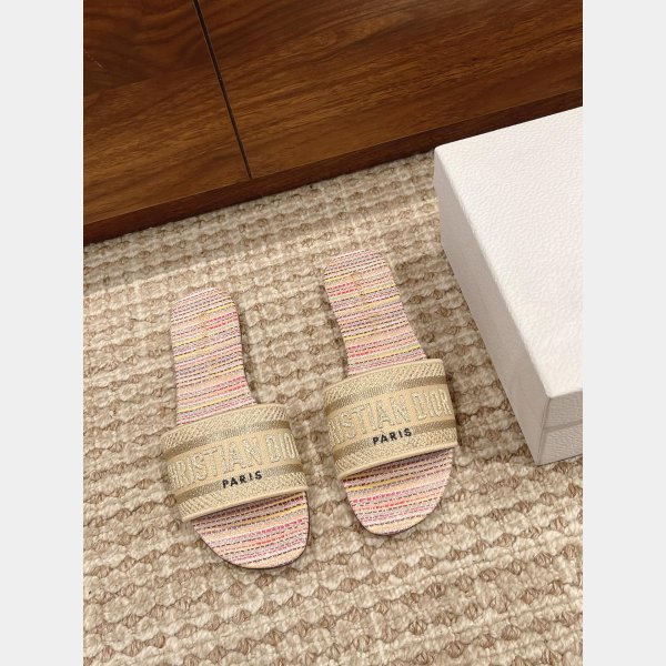 Replica Dior Flat Slipper DWAY SLIDE