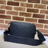 GG Crossbody Knockoff Gucci Rubber-effect 771293 Black Bag