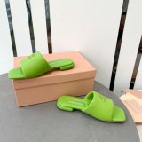 Perfect MiuMiu Bread Slippers Summer Replica Sandals