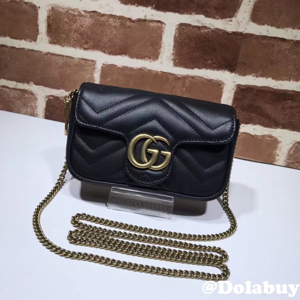 Gucci Marmont Fashion Mini Chevron bag 476433