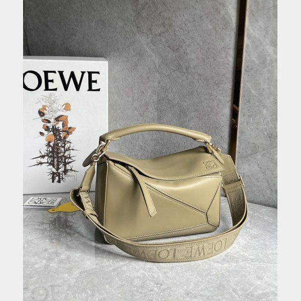 Inspired Loewe Small Puzzle Bag In Satin Calfskin 24CM With Strap