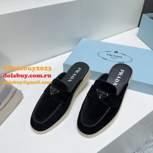 Wholesale Replica Prada 1:1 Designer Saint-Tropez Loafers Shoes