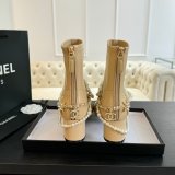 Top Quality Chanel Short Lambskin Boots