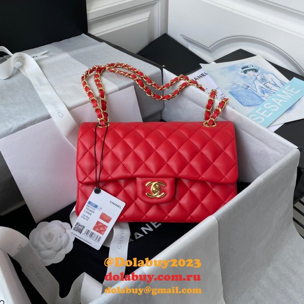 High Quality Replica Lambskin Classic Flap CF 23cm Bag