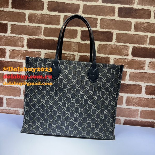 Ophidia GG 772184 Gucci Designer Knockoff Tote Black Fabric Bag