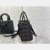 Christian Lady Dior 24cm AAA+ Replica Top Quality Black Bag