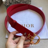 High Quality Christian Dior AAA Belts red/black/brown 30mm Cheap