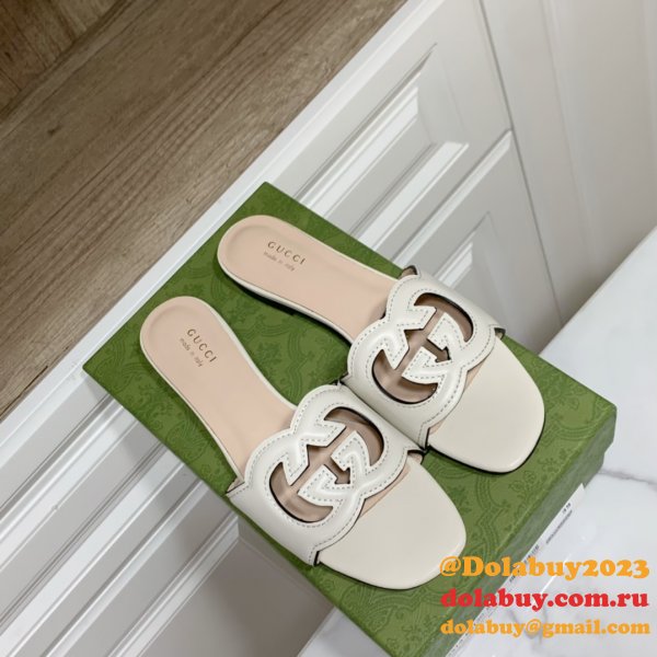 Replica Gucci Designer Shoes Outlet Flat Slippers Sale