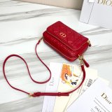 High Quality Dior Caro Bag Brown Supple Cannage Calfskin