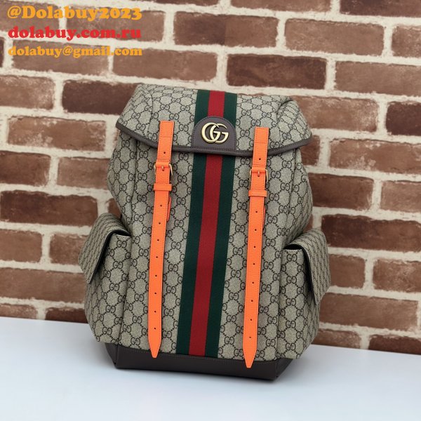 Gucci GG Supreme Ophidia Inspired Backpack 7 Star 598140 Straps