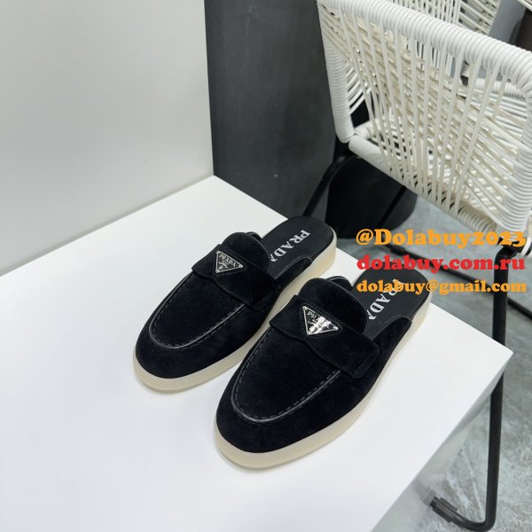 Wholesale Replica Prada 1:1 Designer Saint-Tropez Loafers Shoes