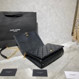 Replicas Saint Laurent Becky Large chain bag in quilted lambskin