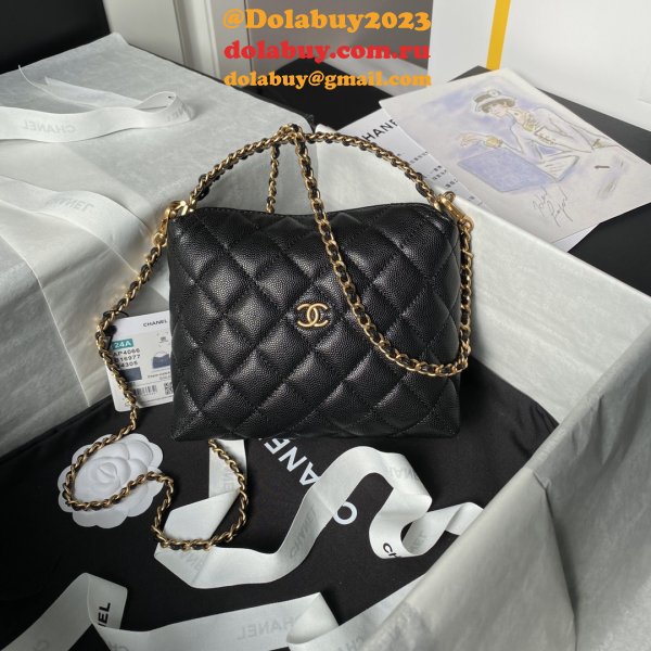 Duplicate Shop Knockoff AP4066 Black/White Shoulder Bags