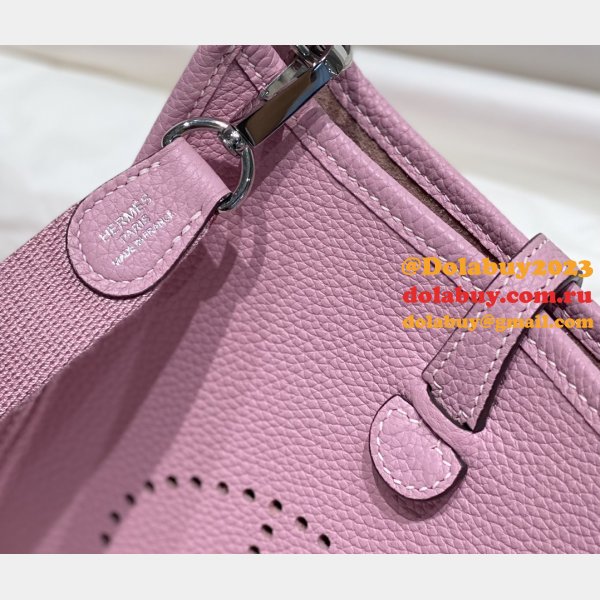 Hermes Replica Mini Evelyne TPM Bag Pink