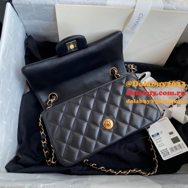 2020 Luxury CC CF 20CM Flap Lambskin Classic Black Bags