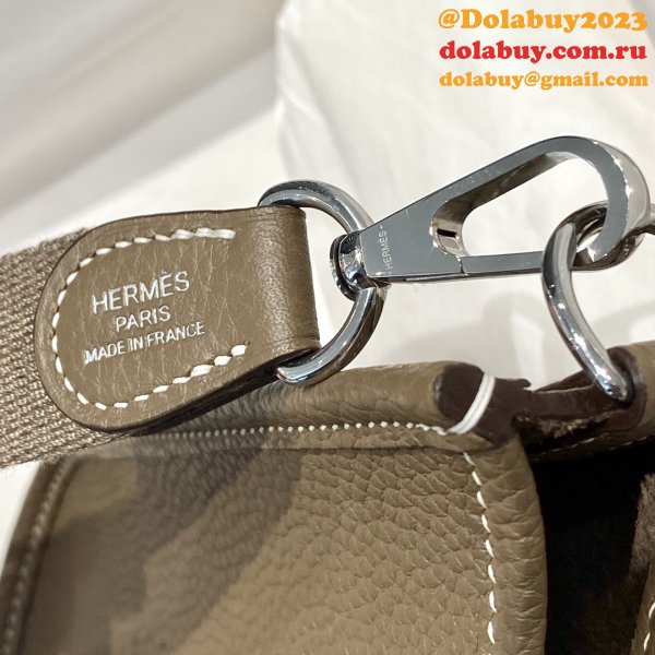 Replica Hermes Evelyne Top Quality Online Store elephant grey