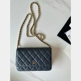 High Quality CC woc chain bag AP0250 MAGNETIC BUCKLE caviar 19CM