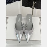 Designer Prada Satin Mules FROM THE RUNWAY