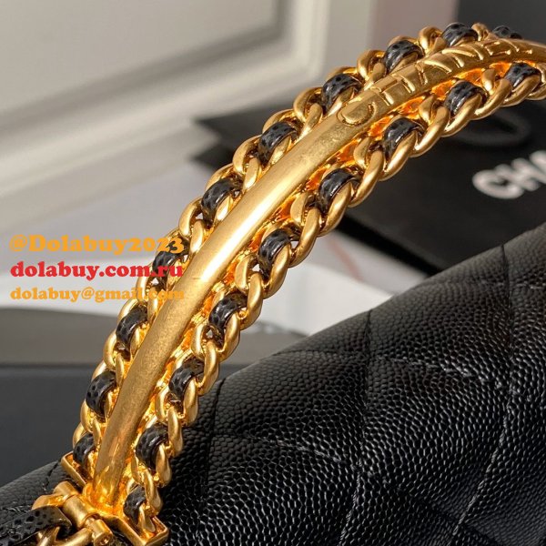 Best Top Wallet On Chain 1:1 Mirror AP4062 Black Replica Bag