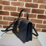 Gucci Black/Cream Ophidia small top handle Replica bag