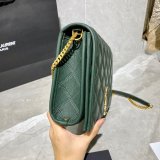 Replicas Saint Laurent Becky Large chain bag in quilted lambskin