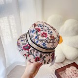 Best Christian Dior Colorblock bow Fisherman hat