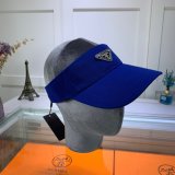 Wholesale Prada Metal triangle logo Empty top hat