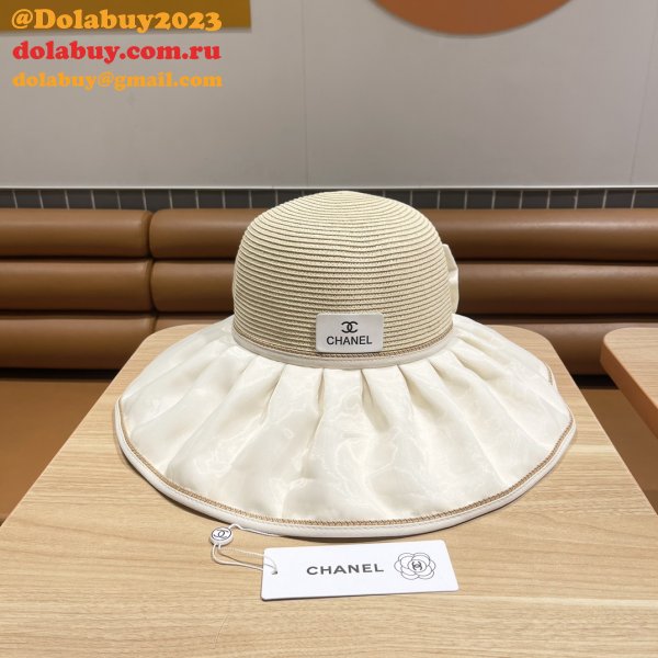 Designer CC High-end straw production Flat hat