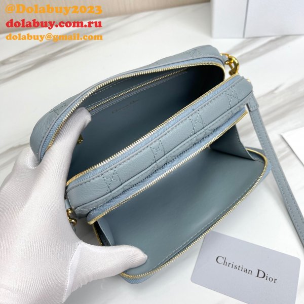 High Quality Dior Caro Bag Brown Supple Cannage Calfskin