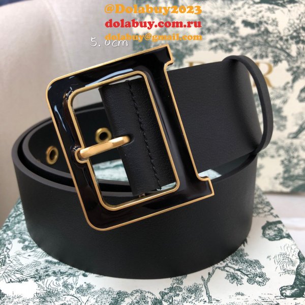 Christian Dior Replica Belts 3.5CM & 5.0CM Black Shop Online Now