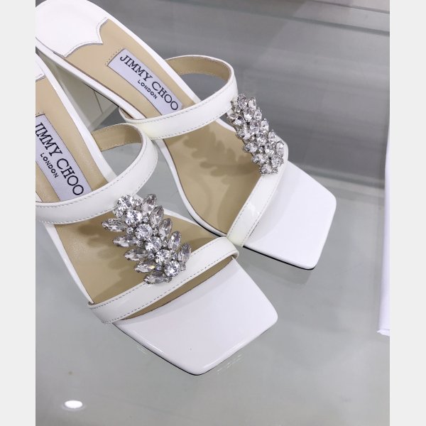 Top Designer Flat Sandals Jimmy Choo Heel 7 cm High Replica Shoes