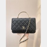 Top Quality Replica Clutch AP4853 Chain Black Handle Bag