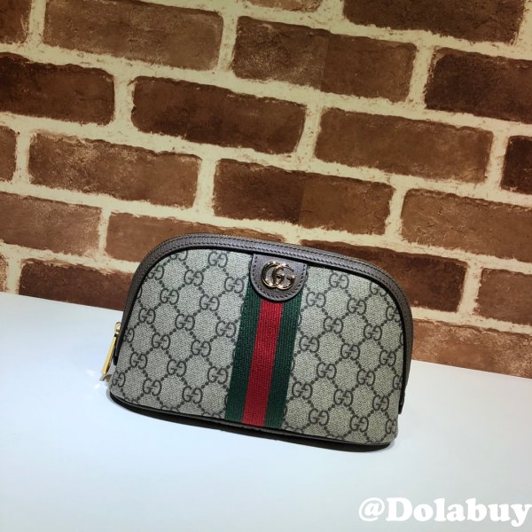 Knockoff Gucci Ophidia 625551 Cosmetic Case 7 Star GG Supreme Canvas