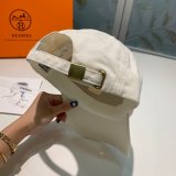 Hermes High Quality Canvas fabric Peaked cap