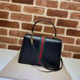 Gucci Black/Cream Ophidia small top handle Replica bag