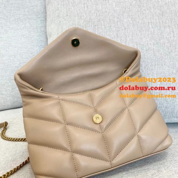 Top Quality best YSL LOULOU PUFFER HANDBAG 23cm