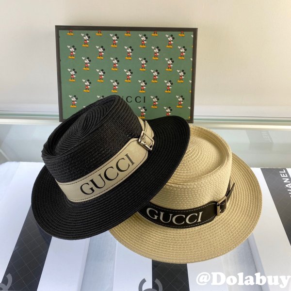 UK Gucci Belt design straw hat