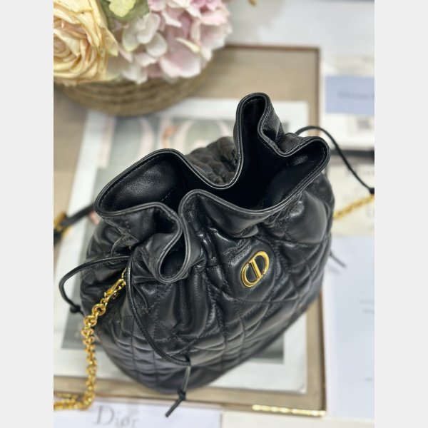 Top Quality Dior Montaigne Drawstring Bucket Bag Small/Mini