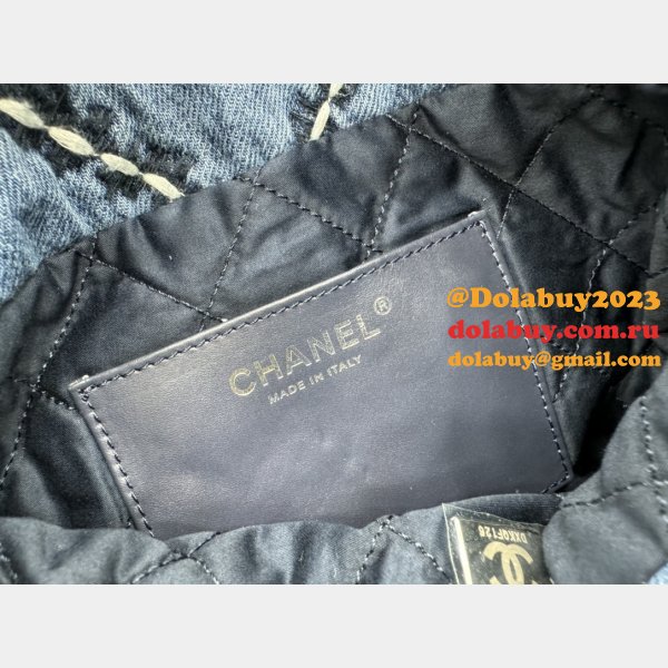 Top Quality CHANEL 22 denim bag AS3260