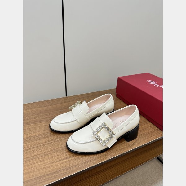 Roger Vivier Viv Replica Rangers Buckle-embellished Loafers Shoes