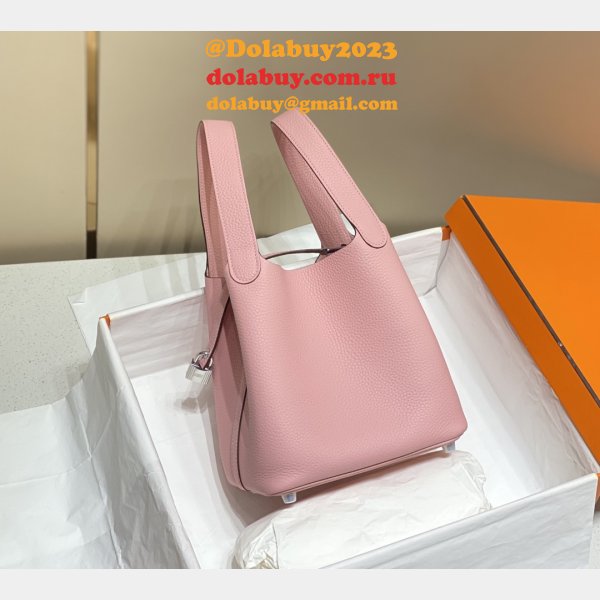 Designer Hermes Picotin Bags 18/22CM Silver Replica Best Online