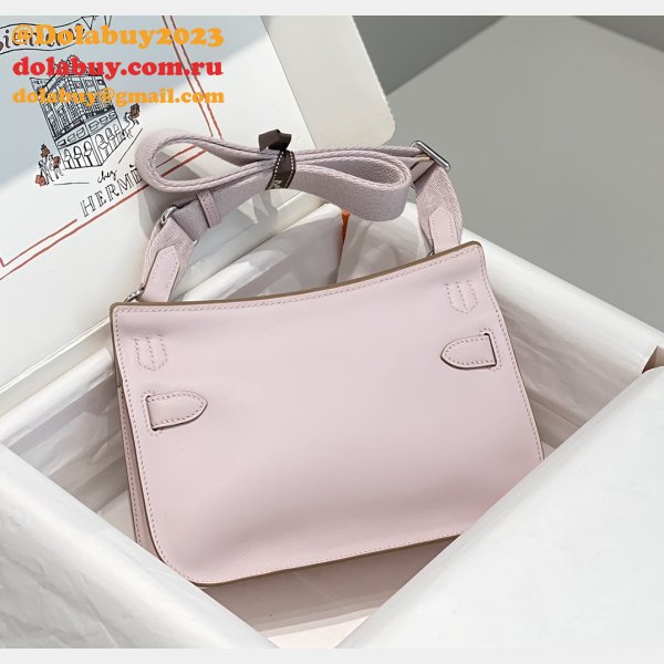 Luxury hermes jypsiere mini calf leather bag