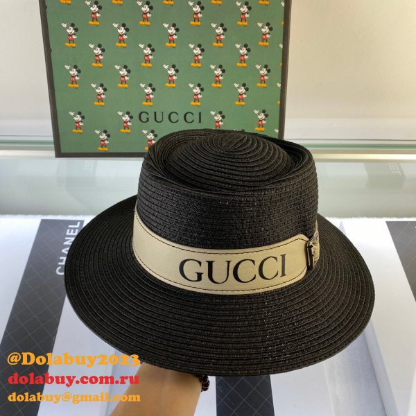 UK Gucci Belt design straw hat