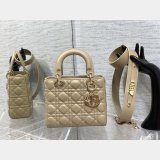 Top Quality DIOR LADY 17/20CM BAG LAMBSKIN