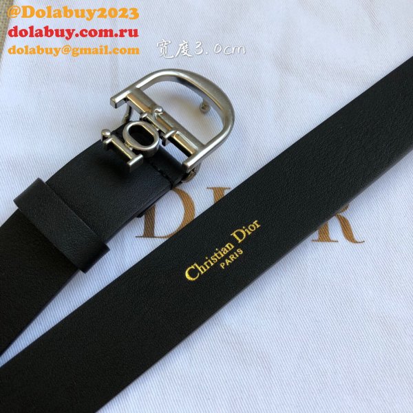 High Quality Christian Dior AAA Belts red/black/brown 30mm Cheap