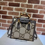 Gucci Replica Usa 660195 GG Canvas Diana Tote Bag